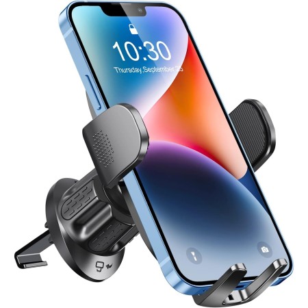 Glangeh Handyhalterung Auto Lüftung [2024 Upgraded Hook], 360° Drehbar Universal Handy Halterung Auto, KFZ Auto Handyhalterung Kompatibel mit iPhone 15/14 Pro Max/13 Pro Galaxy S24 Ultra usw