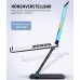 Glangeh Laptop Ständer Höhenverstellbar, Ergonomischer, Tragbarer Notebook Ständer für Schreibtisch, Faltbarer Schreibtisch-Bücherständer Aluminium, Kompatibel mit MacBook Air Pro (10–16 Zoll)，Schwarz