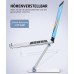 Glangeh Laptop Ständer Höhenverstellbar, Ergonomischer, Tragbarer Notebook Ständer für Schreibtisch, Faltbarer Schreibtisch-Bücherständer Aluminium, Kompatibel mit MacBook Air Pro (10–16 Zoll)