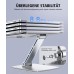 Glangeh Laptop Ständer Höhenverstellbar, Ergonomischer, Tragbarer Notebook Ständer für Schreibtisch, Faltbarer Schreibtisch-Bücherständer Aluminium, Kompatibel mit MacBook Air Pro (10–16 Zoll)