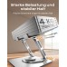 Glangeh 360° Drehbarer Laptop Ständer Höhenverstellbar, Ergonomisch Laptop Halterung Schreibtisch Robuster mit Zweifachstütze, Verstellbarer Notebook Ständer kompatibel mit MacBook Air Pro, bis 16 Zoll
