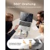 Glangeh 360° Drehbarer Laptop Ständer Höhenverstellbar, Ergonomisch Laptop Halterung Schreibtisch Robuster mit Zweifachstütze, Verstellbarer Notebook Ständer kompatibel mit MacBook Air Pro, bis 16 Zoll