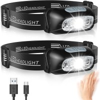 Glangeh Stirnlampe LED Wiederaufladbar, Stirnlampe mit Bewegungssensor & 4 Lichtmodi, IPX6 Wasserdicht, 1200 mAh Akku Kopflampe für Joggen Laufen Campen Angeln Wandern Handwerker Kinder Glangeh Stirnlampe LED Wiederaufladbar, Stirnlampe mit Bewegungssensor & 4 Lichtmodi, IPX6 Wasserdicht, 1200 mAh Akku Kopflampe für Joggen Laufen Campen Angeln Wandern Handwerker Kinder