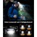 Glangeh Stirnlampe LED Wiederaufladbar, Stirnlampe mit Bewegungssensor & 4 Lichtmodi, IPX6 Wasserdicht, 1200 mAh Akku Kopflampe für Joggen Laufen Campen Angeln Wandern Handwerker Kinder