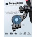 Glangeh Handyhalterung Fahrrad, [Sicheres Schloss] 360° Drehbar Universal Handyhalterung Motorrad, Vollständiger Schutz Handyhalter Fahrrad Organisation für MTB, Kinderwagen, für 4,7-6,8 Smartphone，Schwarz