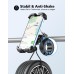 Glangeh Handyhalterung Fahrrad, [Sicheres Schloss] 360° Drehbar Universal Handyhalterung Motorrad, Vollständiger Schutz Handyhalter Fahrrad Organisation für MTB, Kinderwagen, für 4,7-6,8 Smartphone，Schwarz