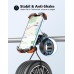 Glangeh Handyhalterung Fahrrad, [Sicheres Schloss] 360° Drehbar Universal Handyhalterung Motorrad, Vollständiger Schutz Handyhalter Fahrrad Organisation für MTB, Kinderwagen, für 4,7-6,8 Smartphone