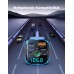 Glangeh 2-in-1 Bluetooth Adapter Auto & Schnelles Autoladegerät (PD 36W & QC3.0 18W) - Neuester FM Transmitter Zigarettenanzünder mit Dual Mikrofon, unterstützt Siri-Assistent & Freisprecheinrichtung