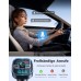 Glangeh 2-in-1 Bluetooth Adapter Auto & Schnelles Autoladegerät (PD 36W & QC3.0 18W) - Neuester FM Transmitter Zigarettenanzünder mit Dual Mikrofon, unterstützt Siri-Assistent & Freisprecheinrichtung