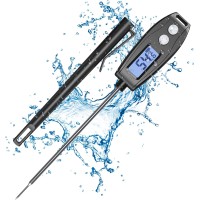 Glangeh Grillthermometer, Sofort Lesbares Fleischthermometer Digitales mit Wasserdichter IP66-Zertifizierung, Hintergrundbeleuchtetem LCD-Bildschirm und 5,2-Zoll-Langer Sonde Temperaturmessgerät Glangeh Grillthermometer, Sofort Lesbares Fleischthermometer Digitales mit Wasserdichter IP66-Zertifizierung, Hintergrundbeleuchtetem LCD-Bildschirm und 5,2-Zoll-Langer Sonde Temperaturmessgerät