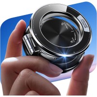 Glangeh All Metal Magnetic Phone Holder for Cars Ultra-Thin, [95LBS Powerful Vacuum+Gel Sucker] Car Phone Holder, 360° Adjustable for Magsafe Car Mount with Metal Ring for iPhone Series & Android