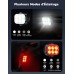 Glangeh Lumiere Velo Avant et Arriere, 4 + 6 Modes Lampe Velo Ultra Slim USB Rechargeable avec Charge Rapide de 1,5H, Étanche IP65, LED Puissante pour Cyclisme Nocturne, Eclairage Moto pour VTT, VTC，2 Ensembles