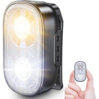 Glangeh 500LM Clip-Mini Taschenlampe EDC Led Aufladbar mit Spot & Flood, 10 Modi Freihändige Stroboskope & Sicherheitslichter Lauflicht mit IP65 Wasserdicht für Läufer/Arbeit/Notfall/Wandern/Boote [Energieklasse F]