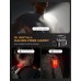 Glangeh 500LM Clip On Torch with Spot & Flood, 10 Mode Hands-Free Mini EDC Flashlight, Extended Runtime & IP65 Waterproof, Rechargeable Running Lights for Runners/Dog Walking/Hiking/Working/Camping [Energy Class F]